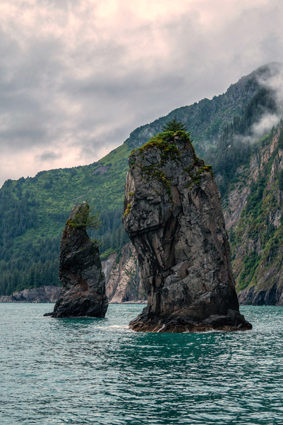 Alaskan Sea Stacks Print