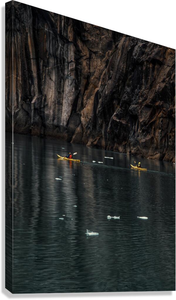 Kayaking in Alaska  Canvas Print