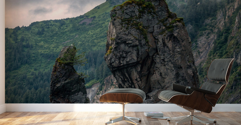 Alaskan Sea Stacks Wall Murals