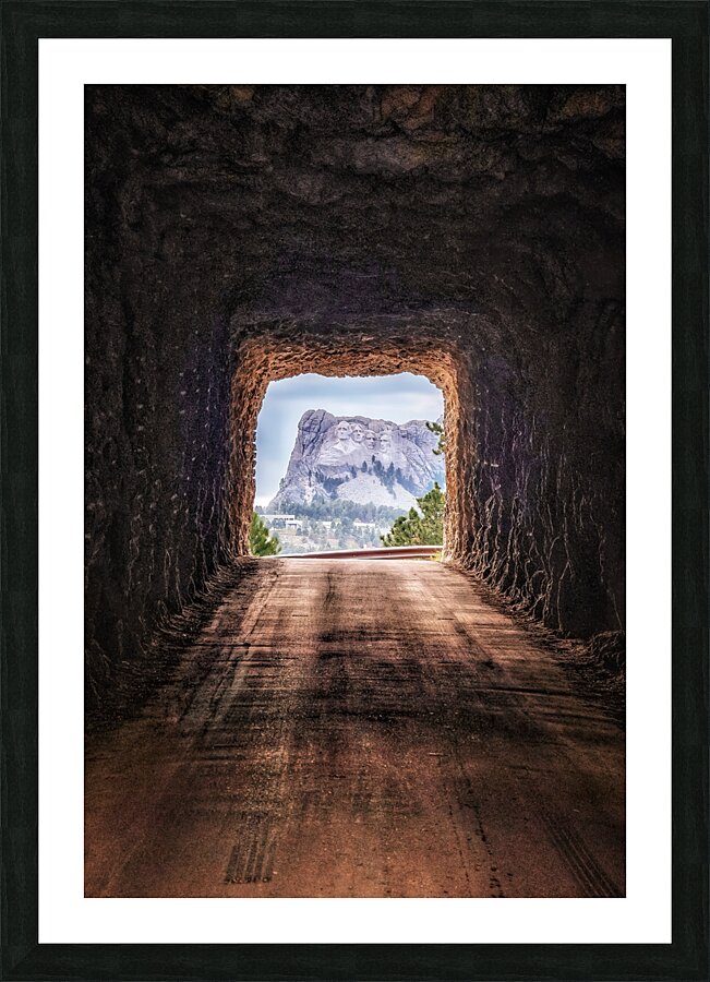 Mount Rushmore Tunnel Picture Frame print