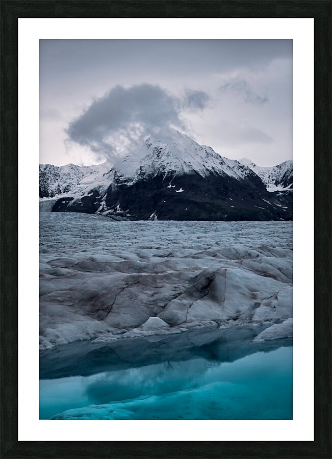 Knik Glacier Picture Frame print