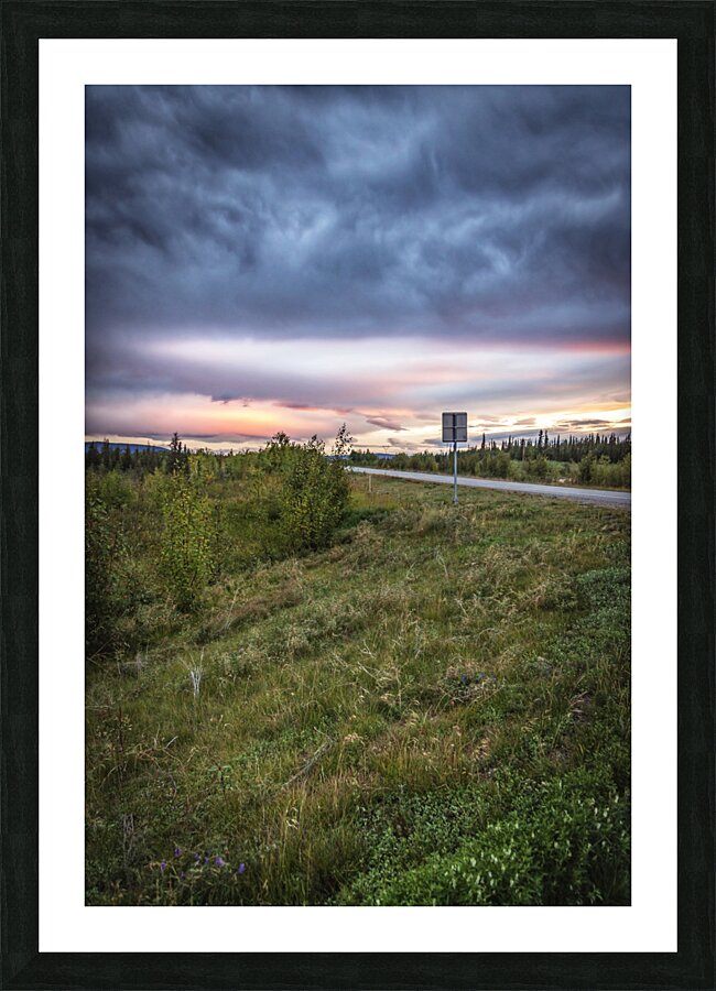 Alaskan Sunset Picture Frame print