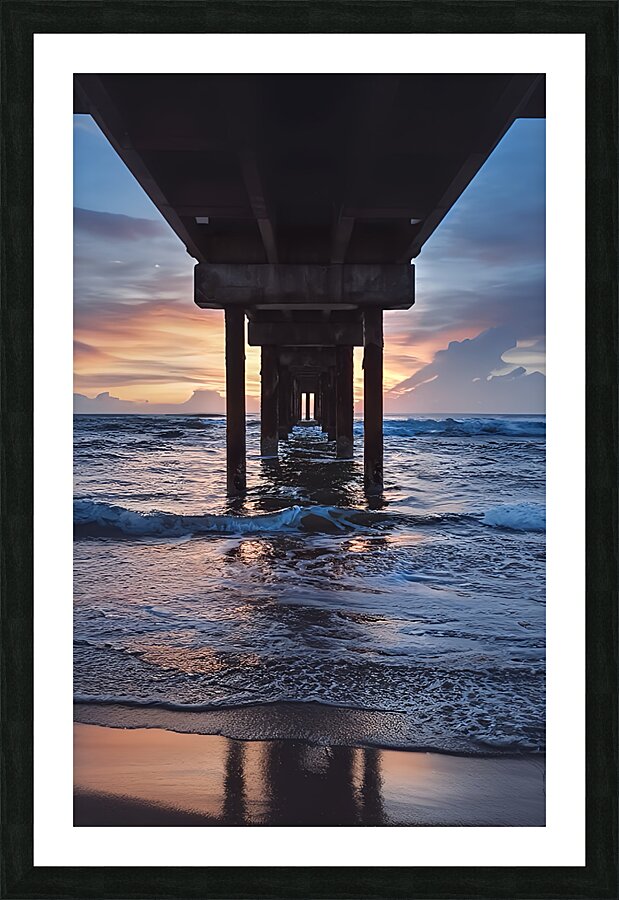 Ocean Sunrise Picture Frame print
