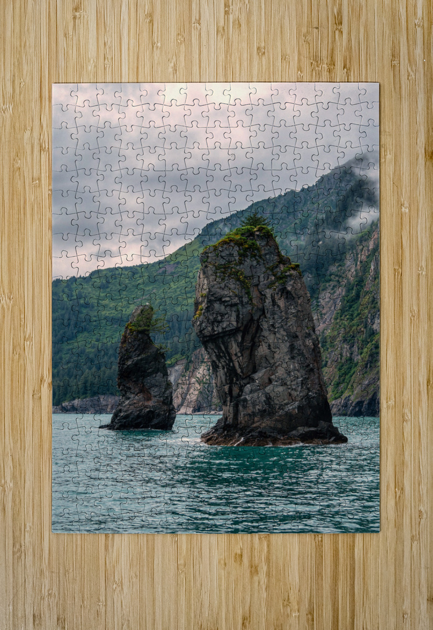 Alaskan Sea Stacks Wildridge Photography Puzzle printing